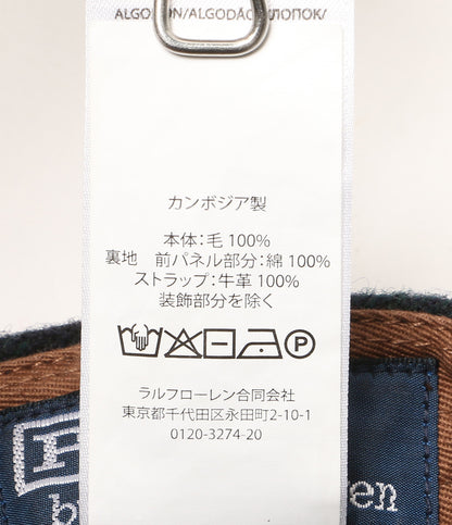 POLO RALPH LAUREN キャップ PLAID WOOL BALL CAP チェック ENGLISH MILL レディース SIZE O/S ポロ・ラルフローレン