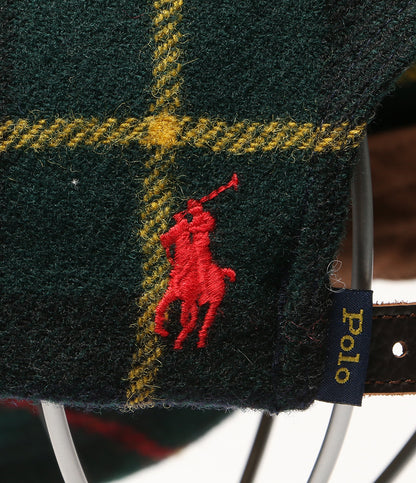 POLO RALPH LAUREN キャップ PLAID WOOL BALL CAP チェック ENGLISH MILL レディース SIZE O/S ポロ・ラルフローレン