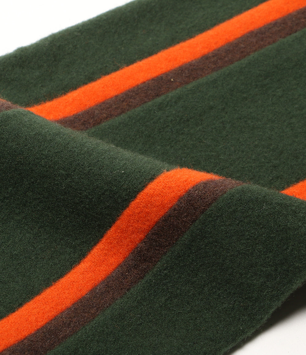 美品 POLO RALPH LAUREN クレストストライプド ウール マフラー メンズ SIZE O/S ポロ・ラルフローレン