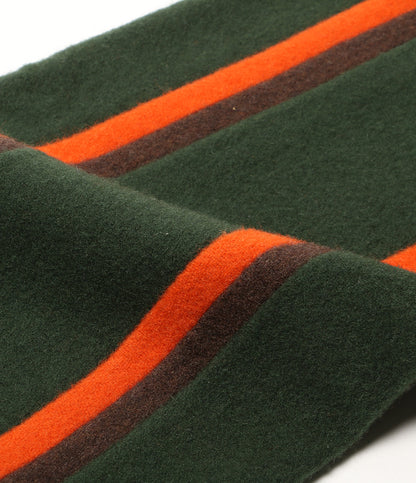 美品 POLO RALPH LAUREN クレストストライプド ウール マフラー メンズ SIZE O/S ポロ・ラルフローレン