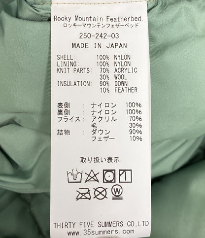 美品 Rocky Mountain Featherbed ダウンジャケット MC Jacket 50周年 KHAKI 250-242-03 メンズ SIZE S ロッキーマウンテンフェザーベッド