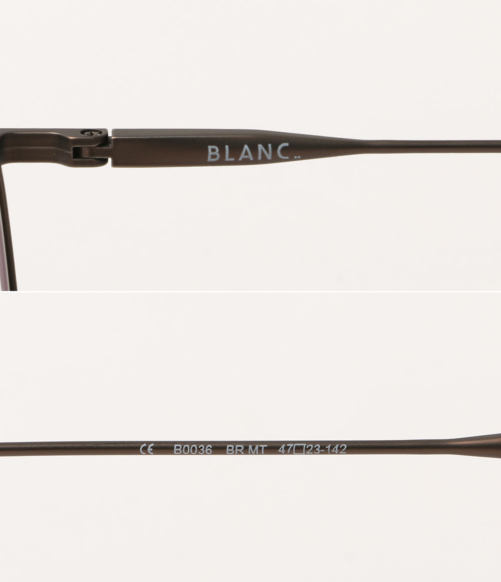 BLANC.. ブラン サングラス メタルフレーム 調光レンズ B0036 BR MT レディース