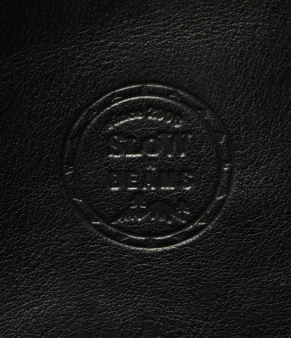 slow トートバッグ BEAMS別注 LEATHER BLACK メンズ スロウ