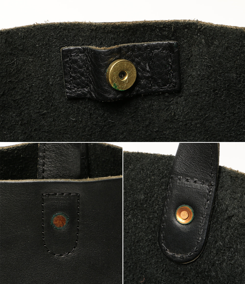 slow トートバッグ BEAMS別注 LEATHER BLACK メンズ スロウ