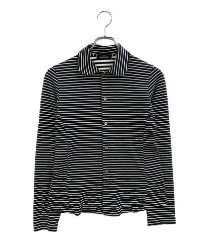TRICOT COMME des GARCONS カーディガン AD2003 ボーダー 襟付 TM-T060 レディース SIZE - トリココムデギャルソン