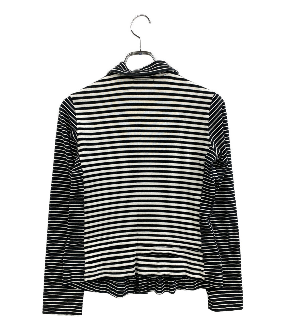 TRICOT COMME des GARCONS カーディガン AD2003 ボーダー 襟付 TM-T060 レディース SIZE - トリココムデギャルソン