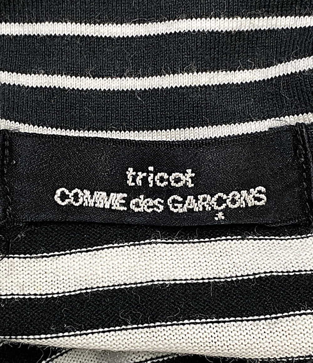 TRICOT COMME des GARCONS カーディガン AD2003 ボーダー 襟付 TM-T060 レディース SIZE - トリココムデギャルソン