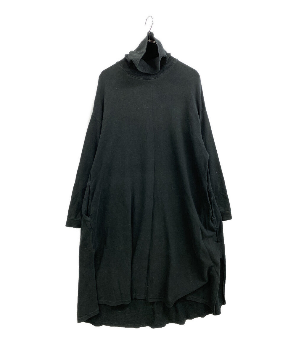 KAPITAL 長袖ワンピース ハイネック ブラック ワイドマキシ K16090P029 レディース SIZE 1 キャピタル