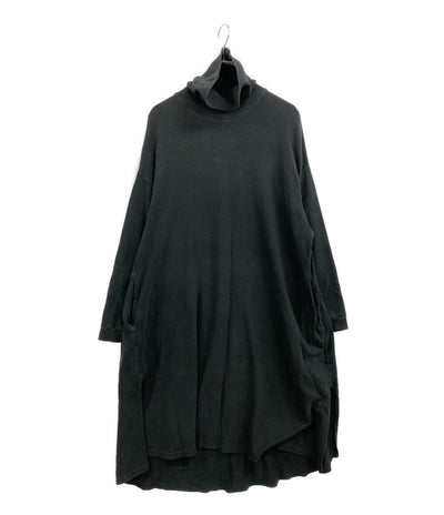KAPITAL 長袖ワンピース ハイネック ブラック ワイドマキシ K16090P029 レディース SIZE 1 キャピタル