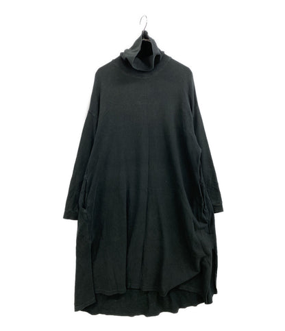 KAPITAL 長袖ワンピース ハイネック ブラック ワイドマキシ K16090P029 レディース SIZE 1 キャピタル