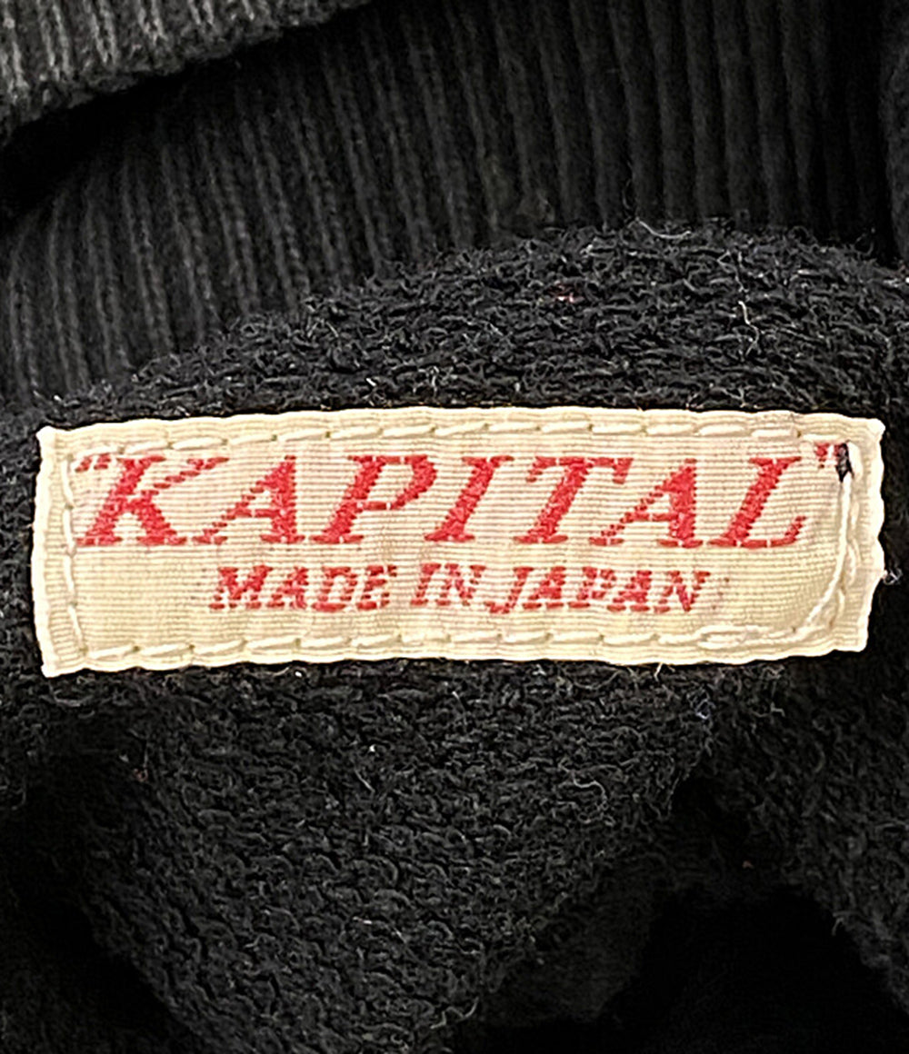 KAPITAL 長袖ワンピース ハイネック ブラック ワイドマキシ K16090P029 レディース SIZE 1 キャピタル