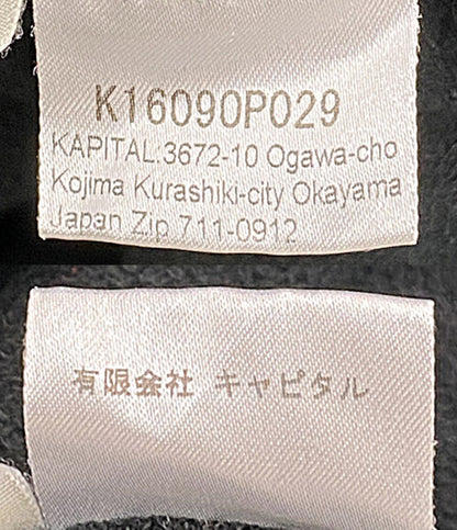 KAPITAL 長袖ワンピース ハイネック ブラック ワイドマキシ K16090P029 レディース SIZE 1 キャピタル