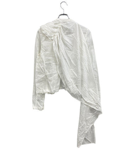 KAPITAL 長袖シャツ LINEN ホワイト 変則デザイン フロントオープン レディース SIZE S キャピタル