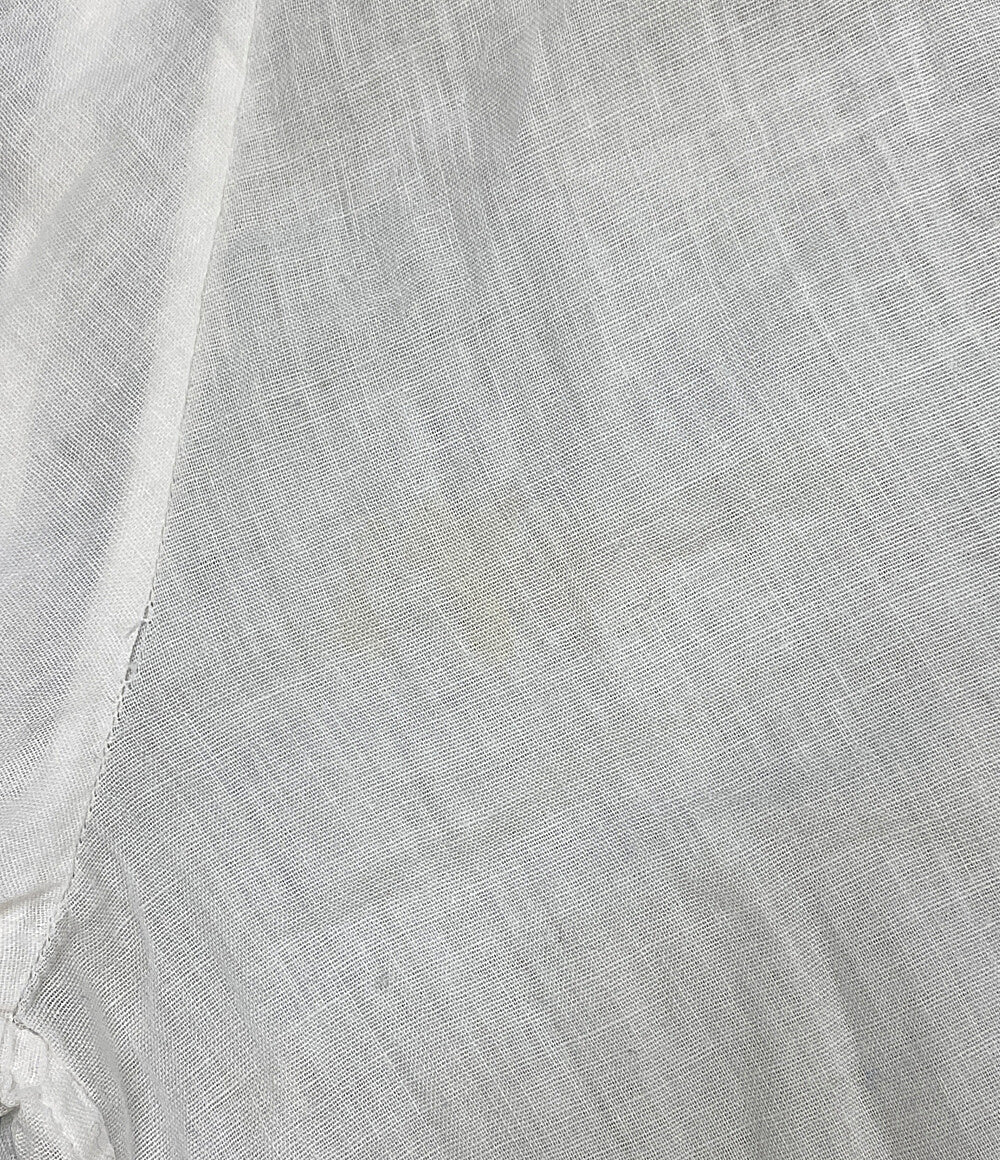 KAPITAL 長袖シャツ 襟付プルオーバー ガーゼ ホワイト レディース SIZE XS キャピタル