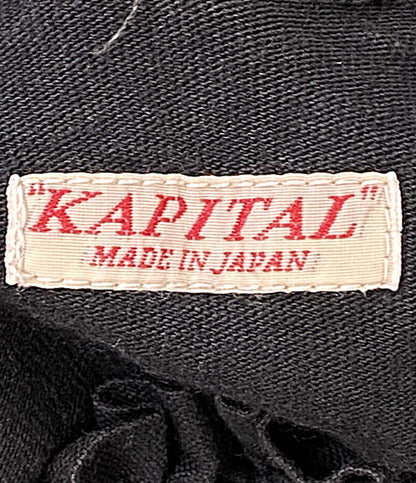 KAPITAL 長袖シャツ ブラック 切り替えし フリル袖 K1909LC016 レディース SIZE - キャピタル