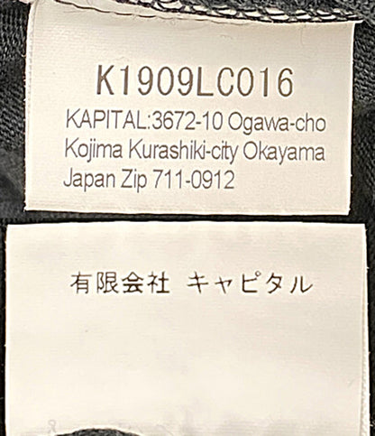 KAPITAL 長袖シャツ ブラック 切り替えし フリル袖 K1909LC016 レディース SIZE - キャピタル