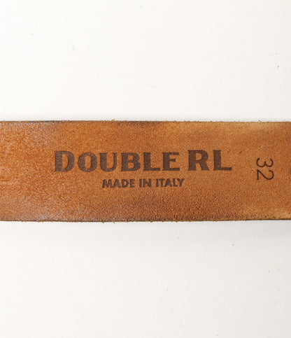 RRL RALPH LAUREN ベルト レザー ダブルOリング ブラック メンズ SIZE 32 ダブルアールエル