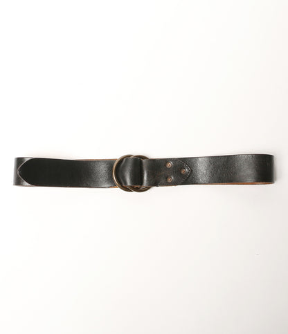 RRL RALPH LAUREN ベルト レザー ダブルOリング ブラック メンズ SIZE 32 ダブルアールエル
