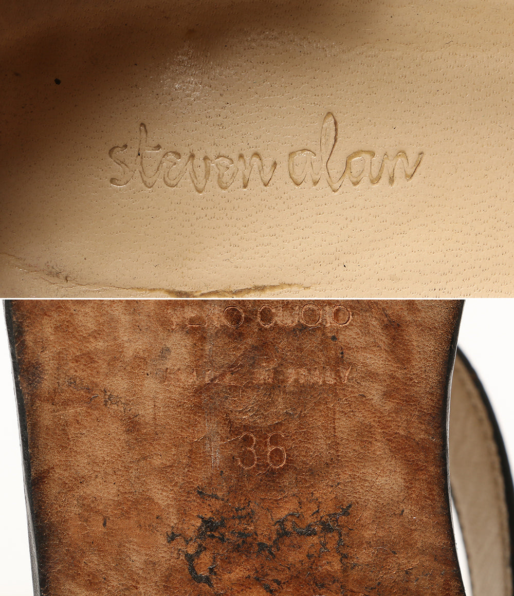 steven alan グルカサンダル イタリア製 ブラック レザー レディース SIZE 36 スティーブンアラン