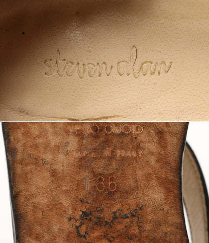 steven alan グルカサンダル イタリア製 ブラック レザー レディース SIZE 36 スティーブンアラン