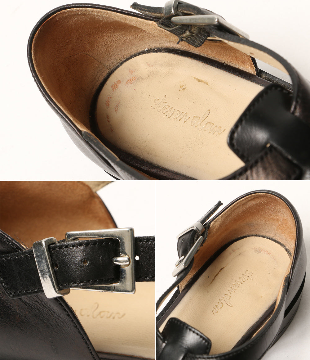 steven alan グルカサンダル イタリア製 ブラック レザー レディース SIZE 36 スティーブンアラン