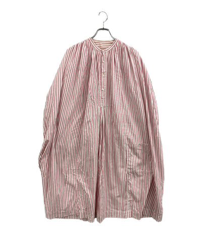 KAPITAL ノースリーブワンピース ストライプ ピンク プルオーバー ワイド レディース SIZE XS キャピタル