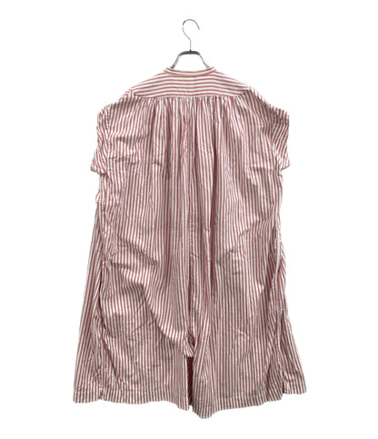KAPITAL ノースリーブワンピース ストライプ ピンク プルオーバー ワイド レディース SIZE XS キャピタル