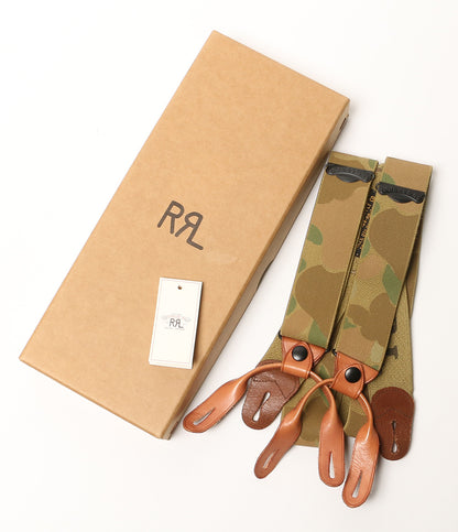 RRL サスペンダー ダックハンターカモ メンズ ダブルアールエル