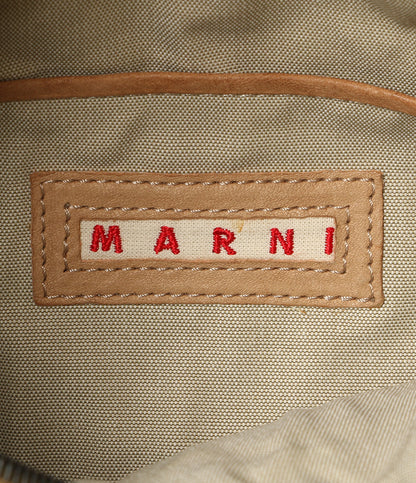 MARNI ハンドバッグ レザー ブラウン レディース マルニ