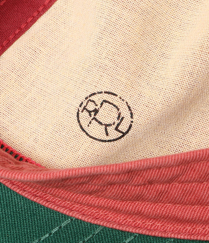 美品 RRL RALPH LAUREN ロゴパッチ ツイル トラッカーキャップ RED メンズ SIZE ONE SIZE ダブルアールエル