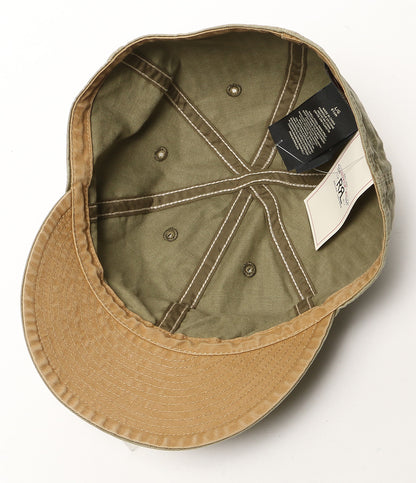 美品 RRL RALPH LAUREN ヘリンボーン ツイル サービス キャップ OLIVE HBT レディース SIZE L ダブルアールエル