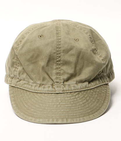 美品 RRL RALPH LAUREN ヘリンボーン ツイル サービス キャップ OLIVE HBT レディース SIZE L ダブルアールエル
