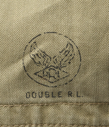 美品 RRL RALPH LAUREN ヘリンボーン ツイル サービス キャップ OLIVE HBT レディース SIZE L ダブルアールエル