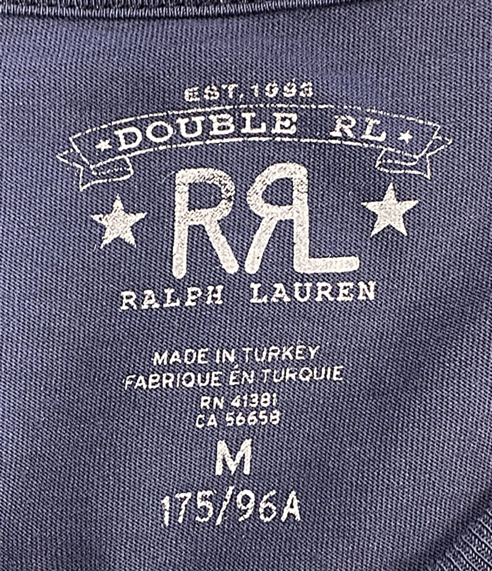 RRL RALPH LAUREN 半袖Ｔシャツ RRL RANCH ロゴ Tシャツ ブルー 定番 メンズ SIZE M ダブルアールエル