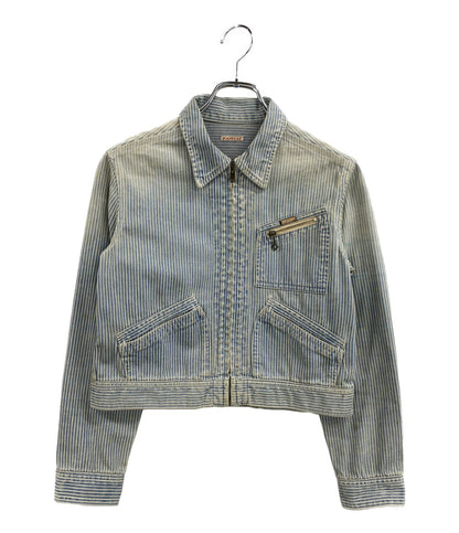 KAPITAL デニムジャケット ジップ ヒッコリー フェード レディース SIZE XS キャピタル