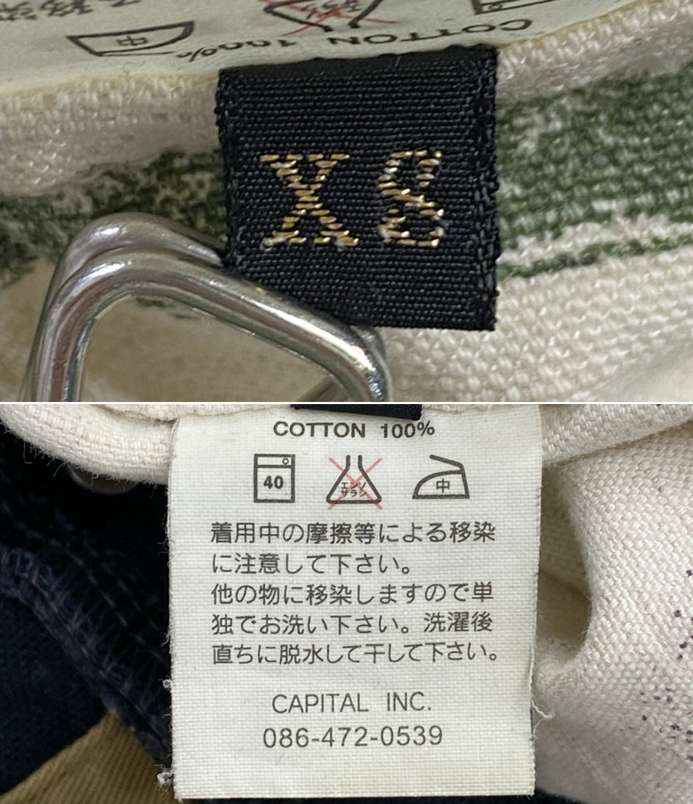 KAPITAL オーバーオール KIRO HIRATA ダック ネイビー レディース SIZE XS キャピタル