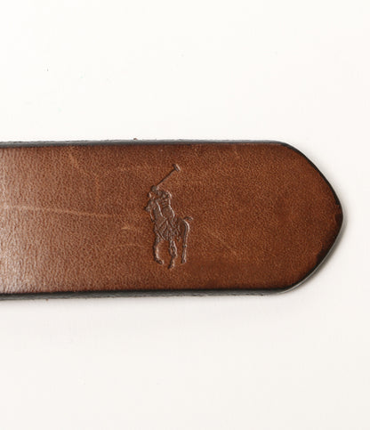 POLO RALPH LAUREN スライダーバックルレザーベルト ブラウン 4700877970 メンズ SIZE 38 ポロ・ラルフローレン