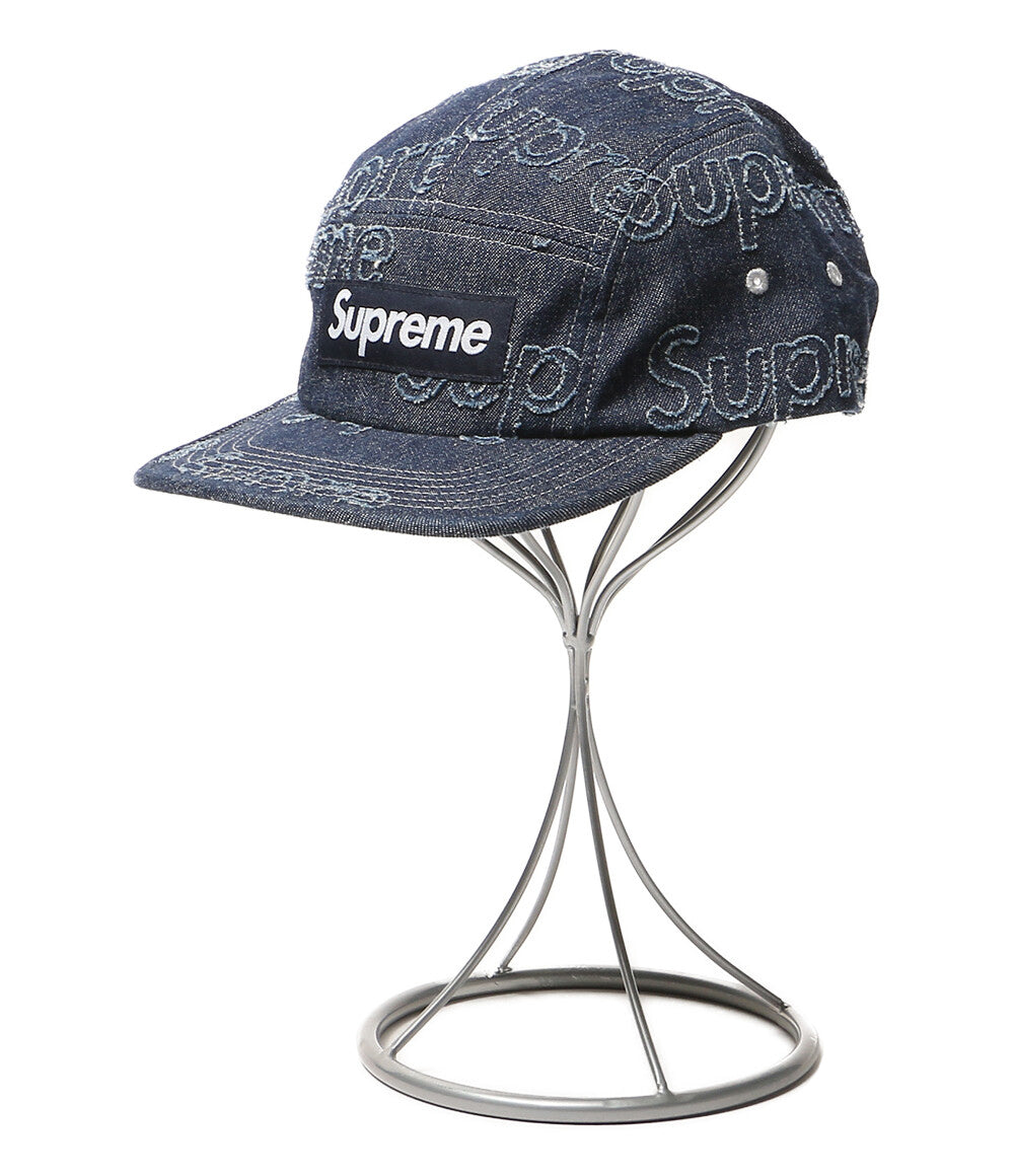 美品 Supreme キャップ Lasered Denim Camp Cap 24FW メンズ シュプリーム