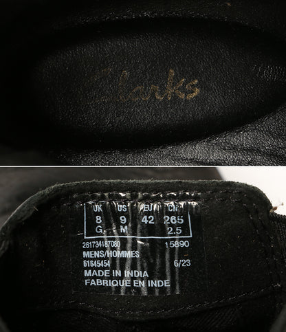 Clarks ブーツ サイドゴア ブラック メンズ SIZE UK8 クラークス