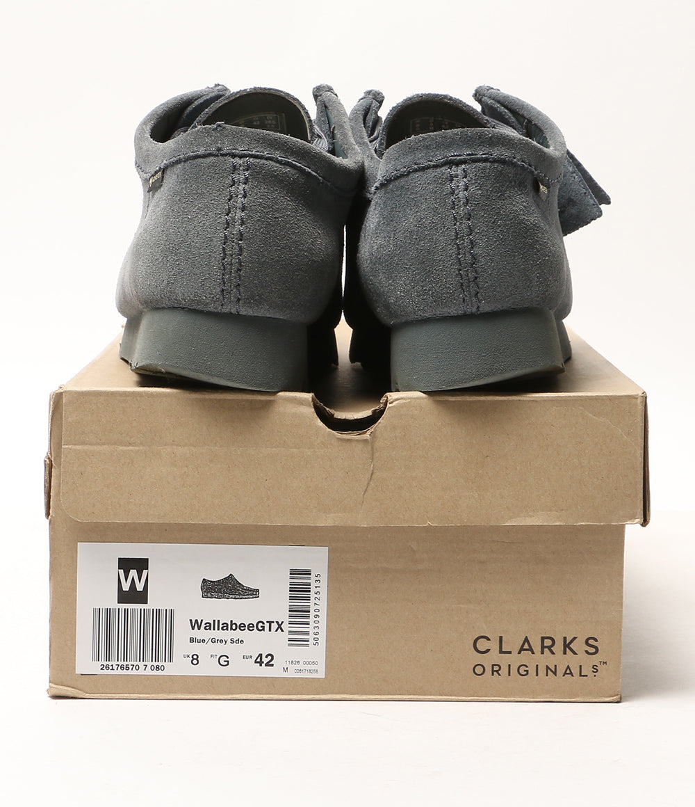 Clarks Wallabee GTX Blue/Grey Sde メンズ SIZE UK8 クラークス
