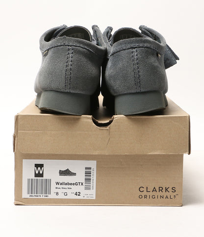 Clarks Wallabee GTX Blue/Grey Sde メンズ SIZE UK8 クラークス