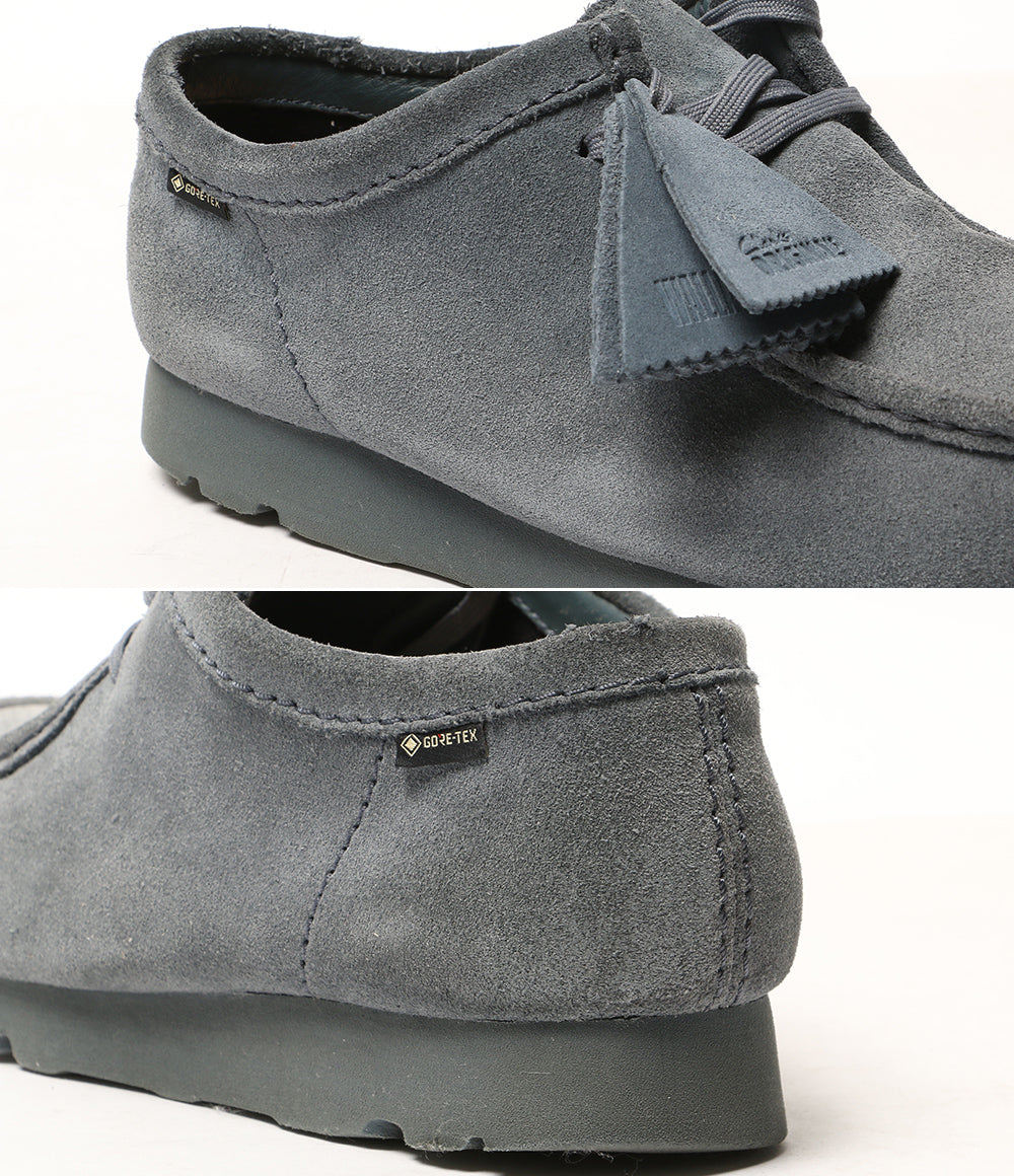 Clarks Wallabee GTX Blue/Grey Sde メンズ SIZE UK8 クラークス
