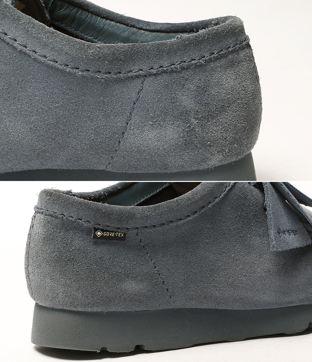 Clarks Wallabee GTX Blue/Grey Sde メンズ SIZE UK8 クラークス