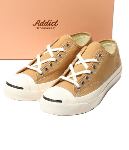 美品 CONVERSE ADDICT コンバースアディクト スニーカー JACK PURCELL CANVAS CAMEL メンズ SIZE 27cm