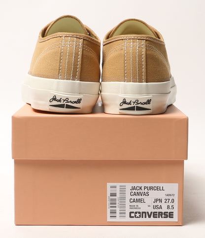 美品 CONVERSE ADDICT コンバースアディクト スニーカー JACK PURCELL CANVAS CAMEL メンズ SIZE 27cm