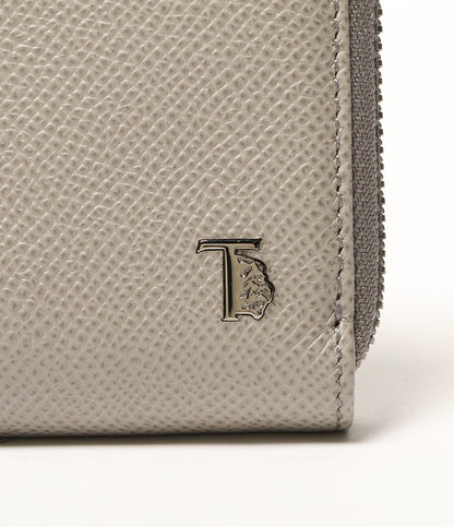 美品 TOD'S 長財布 ファスナー グレー レディース トッズ