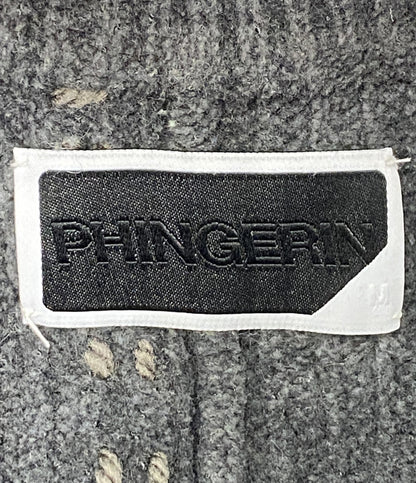 PHINGERIN カーディガン ステッチ メンズ SIZE M フィンガリン