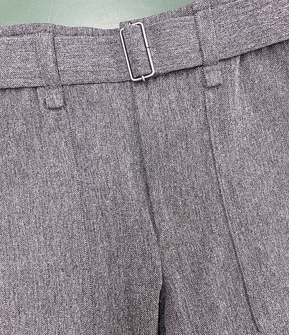 美品 ISSEY MIYAKE MEN パンツ ツイード グレー ME03FF092 メンズ SIZE 3 イッセイミヤケ メン
