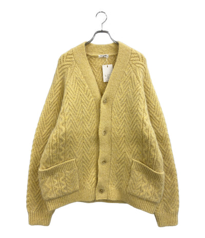 美品 minami anderson ミナミ アンダーソン カーディガン ライトイエロー 23#08-4030-0 レディース SIZE L