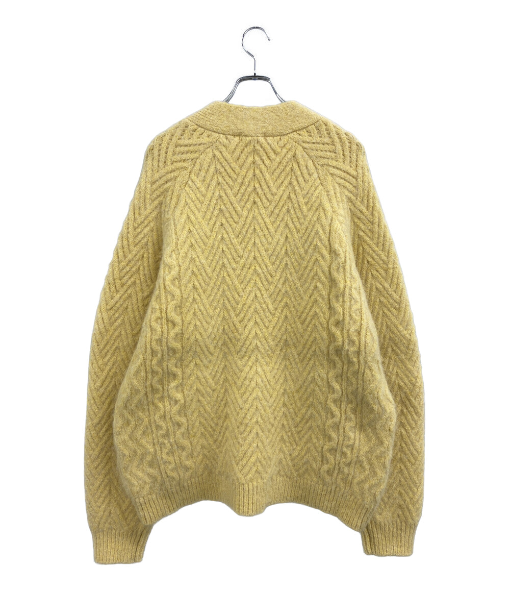 美品 minami anderson ミナミ アンダーソン カーディガン ライトイエロー 23#08-4030-0 レディース SIZE L